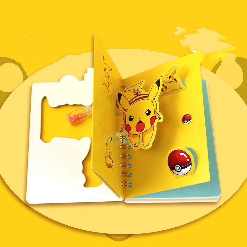 12pcs/lot Creative Pokemon Memo Pad Sticky Notes Stationery Label Coil Notepad Planner Sticker Post School Supplies