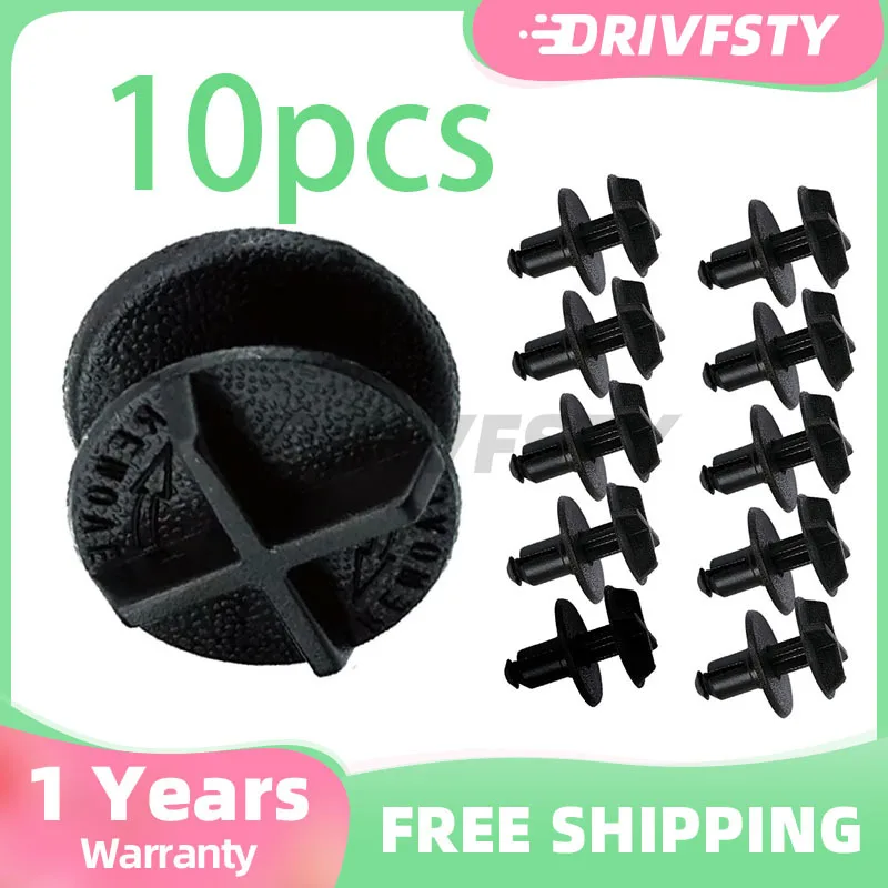 10Pcs Nylon Clip Fasteners Battery Cover Cowl Panel Fit for Land Rover Range Rover LR024316, Discovery Sport Car Accessories