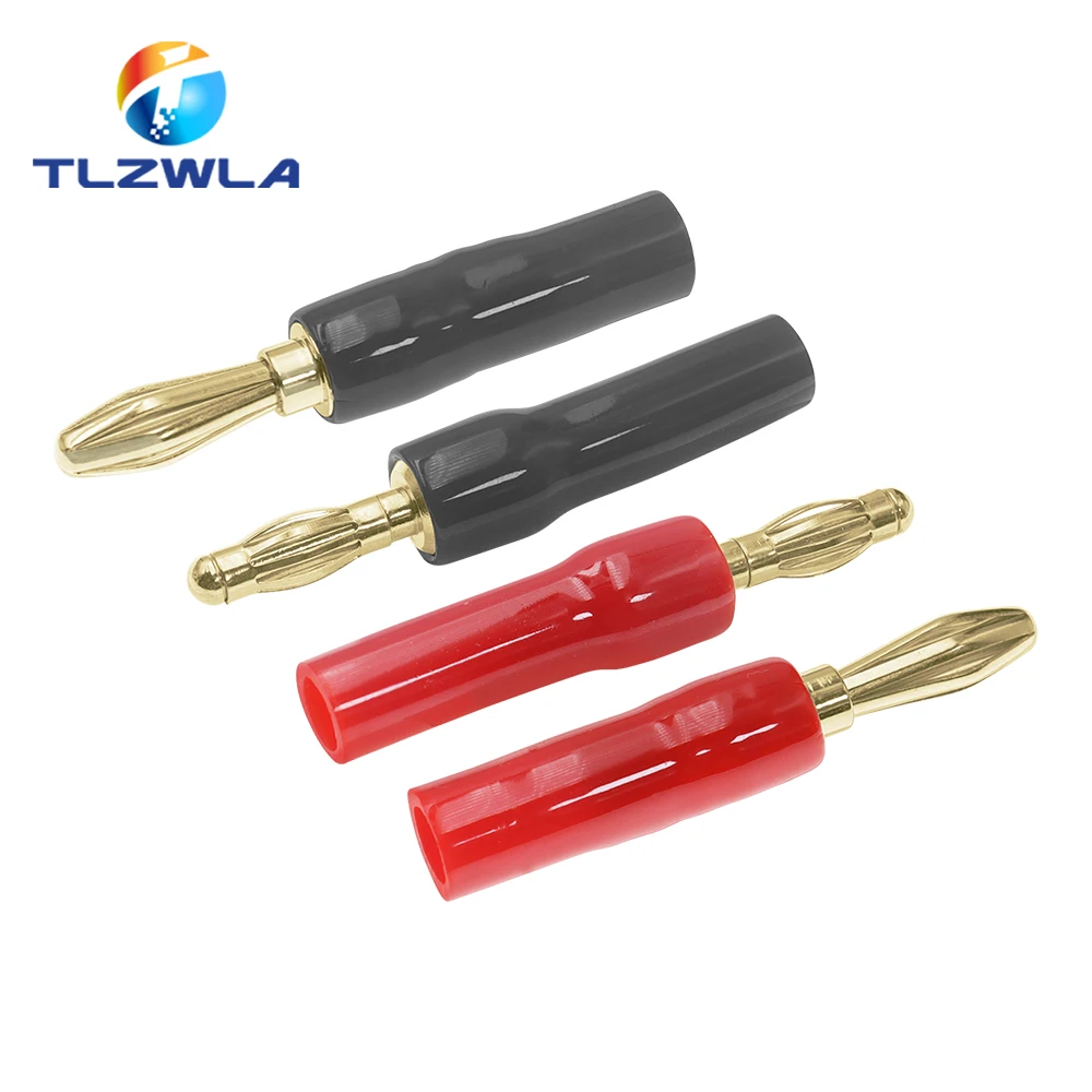 موسيقي سدادات موزة صوتية ، موصل سلكي ، قفل لولبي مزدوج ، موصلات موزة مطلية بالذهب عيار 24 ، مقبس لسلك السماعة
