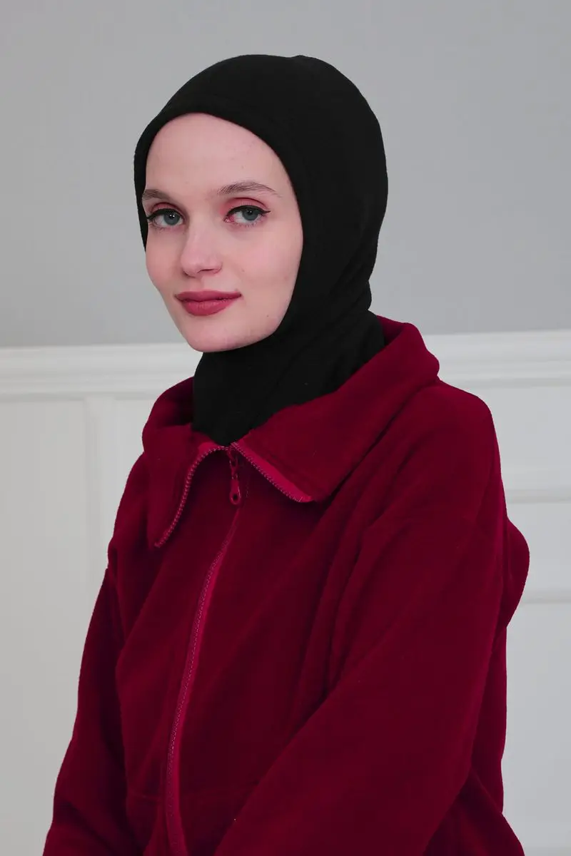 Hijab polar interior negro