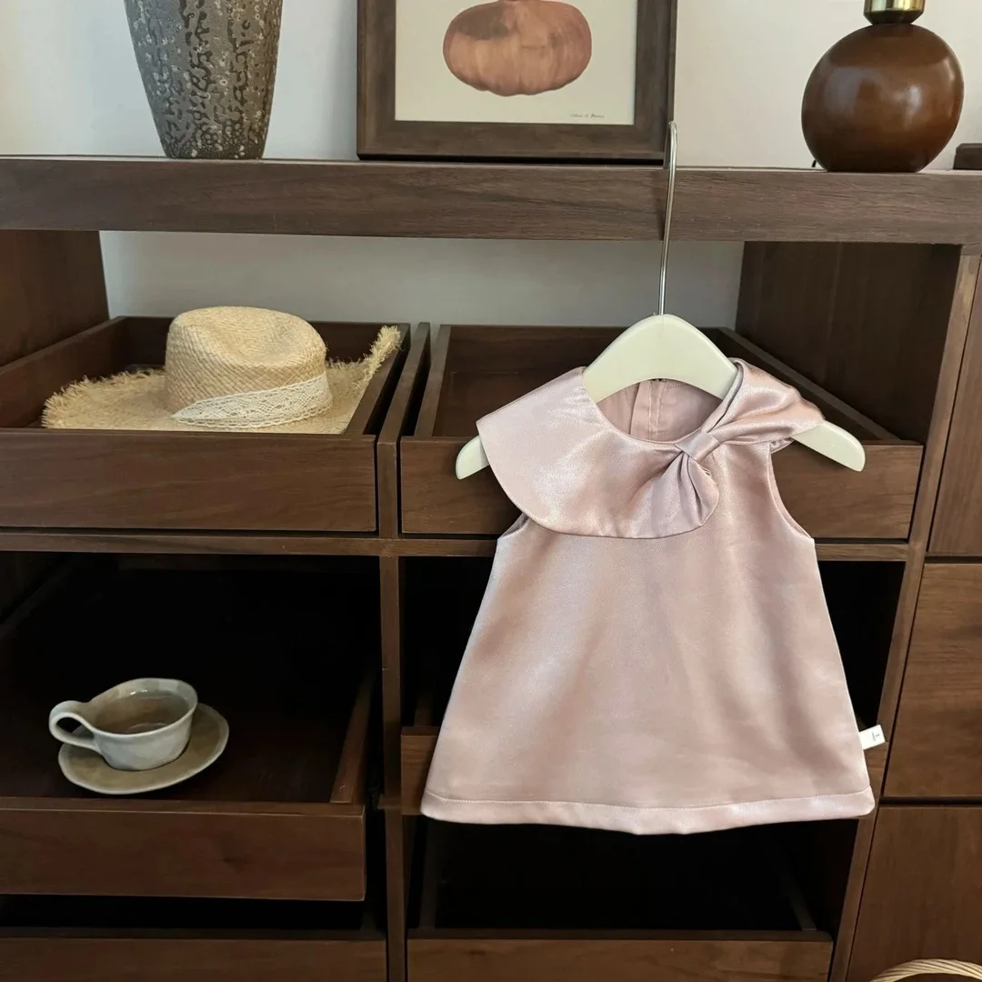 

Girls Dresses Summer 2025 New Children Fashion Sleeveless Vest Dress For Baby Girl Clothes Kids Birthday Party Outfits Dress 6Y