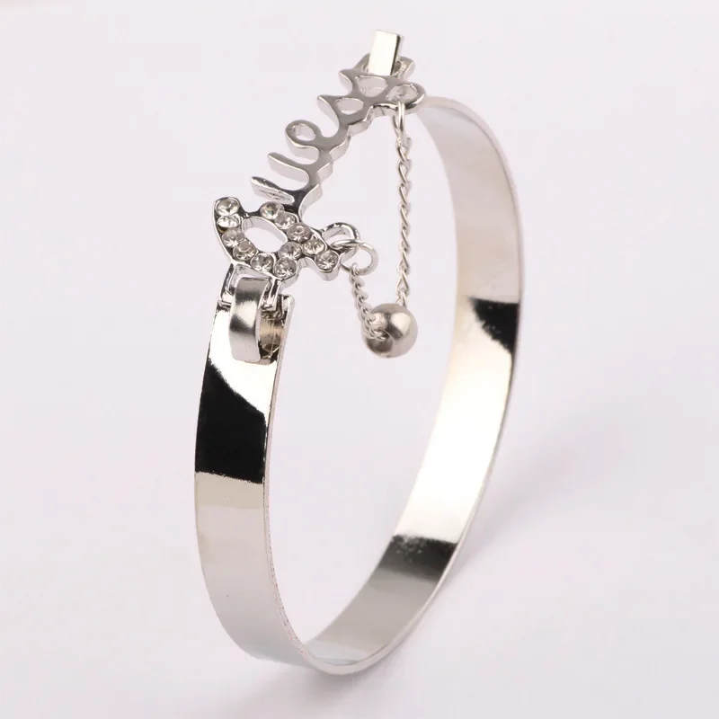 Gold Plating Lover Bracelets&Bangles for Women Rose Gold Color Stainless Steel Charming Cuff Bracelet Luxury Jewellery Gifts