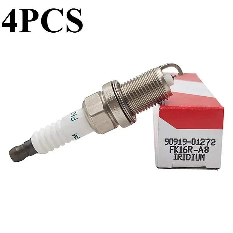 

4PCS 90919-01272 FK16R-A8 Iridium Spark Plug for Toyota Yaris Camry Vitz Hatchback Prius Van Aqua 2AR-FE 2.5L FK16RA8 9091901272