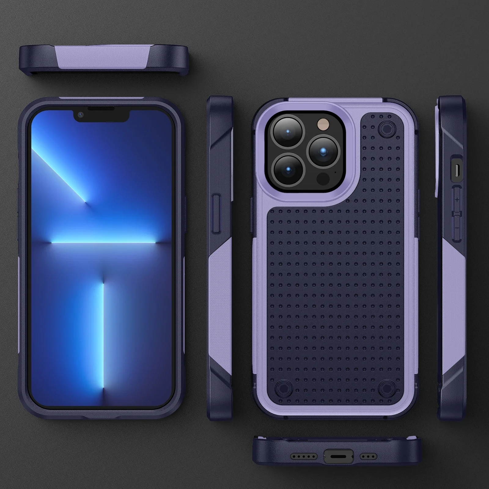 Heavy Duty Armor Shockproof Case For Xiaomi Poco X3 NFC Redmi Note 9s 10s 11 Pro 164.2mm Hard Plastic Frame TPU Back Cover