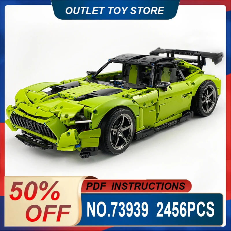 Bloques de construcción Technical MOC- 73939 Super Sprots para niños, modelo de coche, montaje de Juguetes DIY, regalos de cumpleaños y Navidad