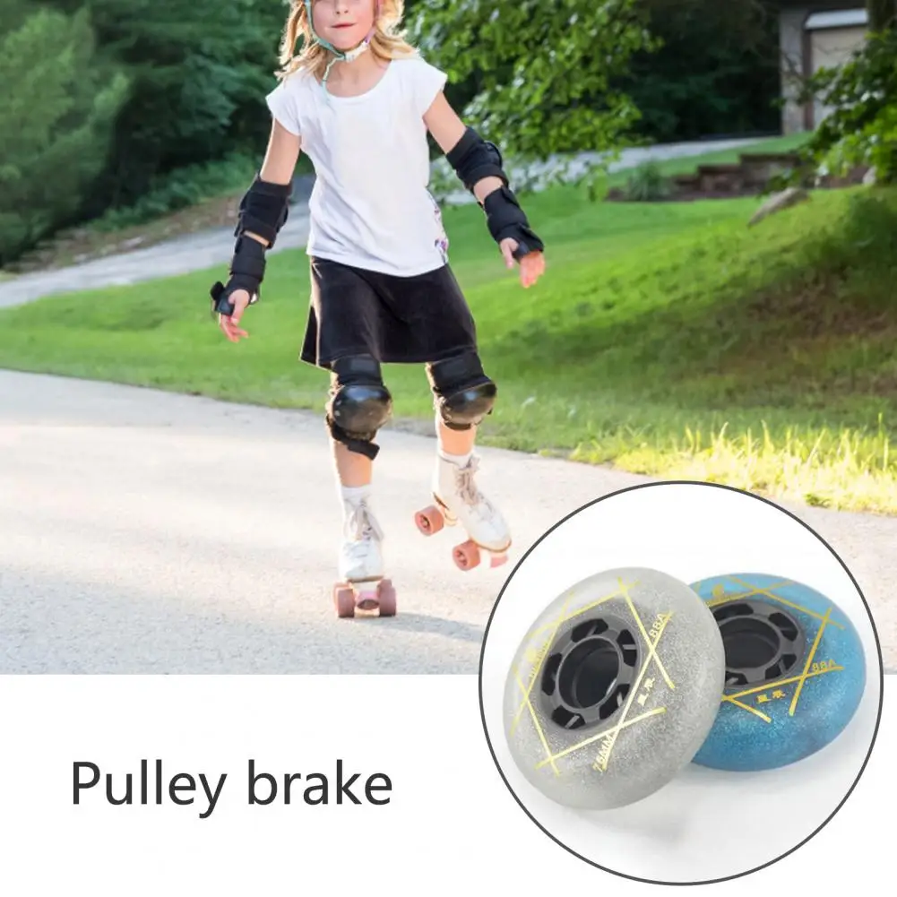 72/76/80mm Inline Skate Wheel Starry Sky Universal Replacement Accessories High Elasticity Roller Skate Wheel Roller Skating