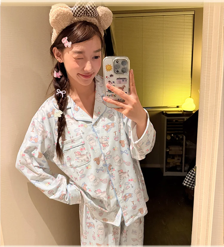

Pajama Sets Easter Women Fleece Nightwear Fitting Perfect Long Sleeve Hooded Ankle Length Winter Warm Plush Thick Tailored Unise