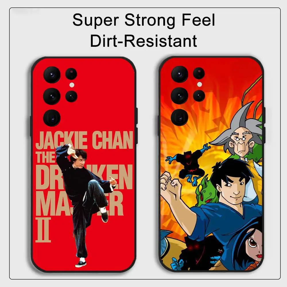 Funda de teléfono china Kung Fu j-jackie Chan para Samsung S series s20 s21 s22 s23 s24 FE Plus Ultra TPU suave para la piel