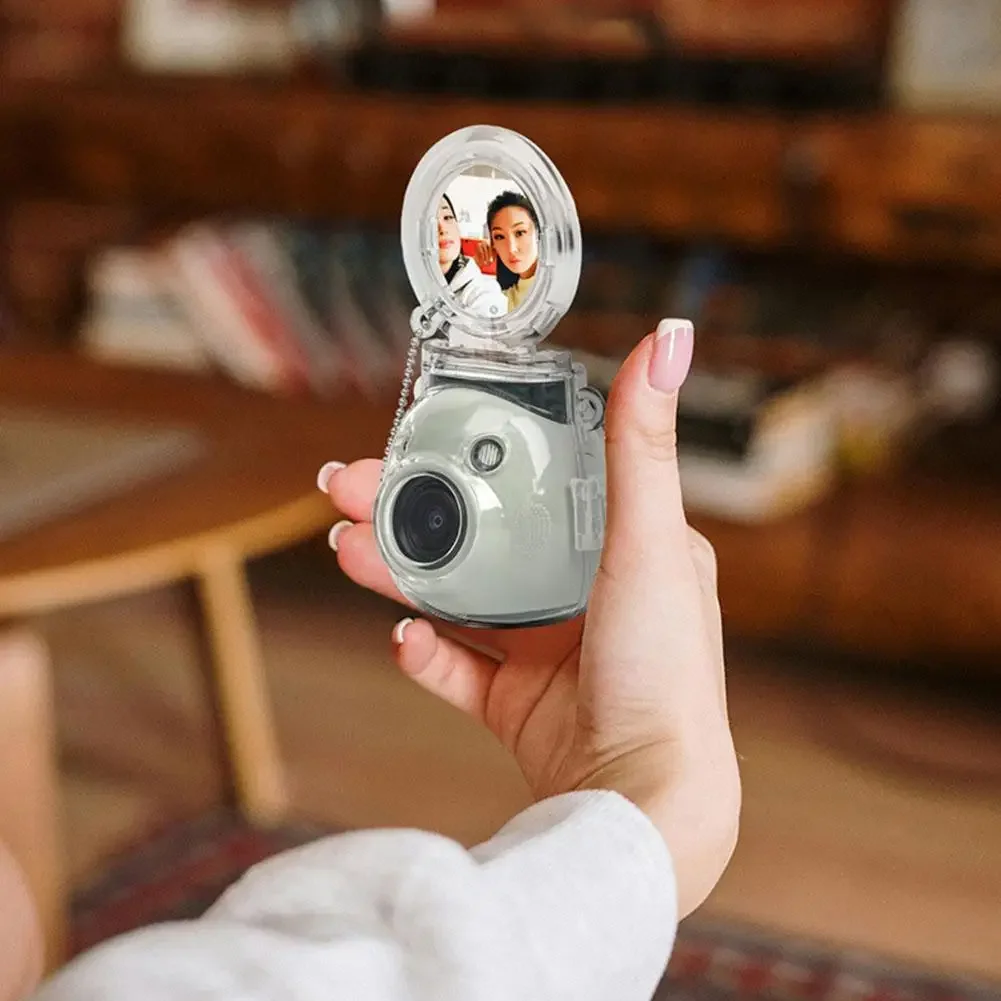 For Fuji Camera Instax Pal Crystal Case Anti-Scratch Anti-Fall Pal Set With Self-Shooting Mirror Transparent Protective Shell