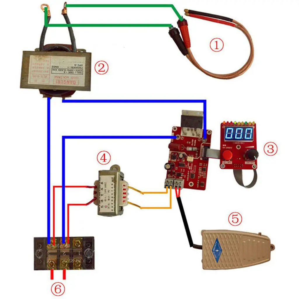 Digital Display Spot Welding Controller Panel NY-D01 Time Current Board for Handheld Electric Welder