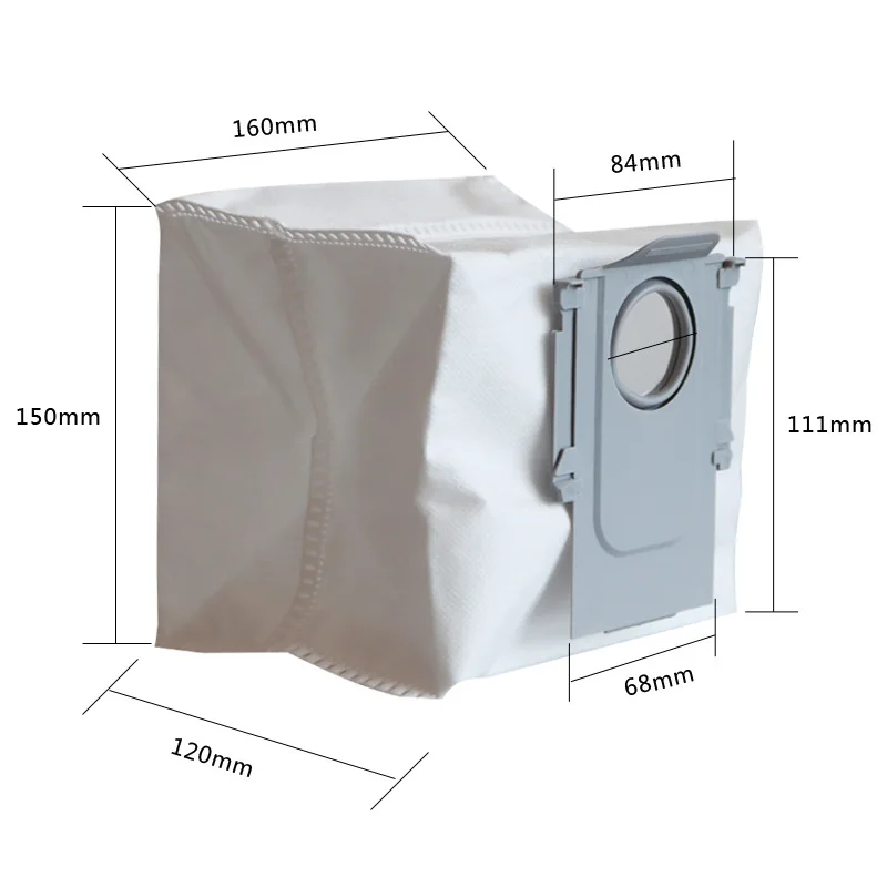 2PCS Washable Dust Bag Accessories For Roborock T8, G10S, Q7 MAX, Q7 Max+, S7 MAXV Ultra Robotic Vacuum Cleaner Replacement Part