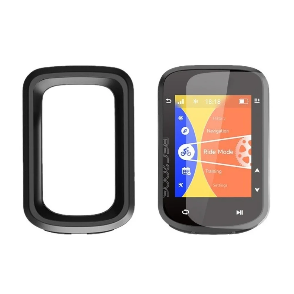 Bike Computer Cover FOR IGPSPORT BSC200S BSC300T Computer Silicone Anti-fall Shockproof Protective Case With Screen Protector image 6