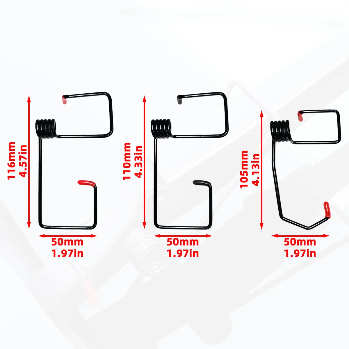 2pcs Universal Wiper Assist Spring Car Wiper Arm Force Spring Rubber Wiper Assist Spring Installation Simple Car Parts