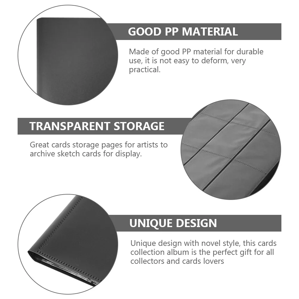 

Game Storage Album Durable Pp Material Cards Collection Book For Organizer Holder Protector Pages