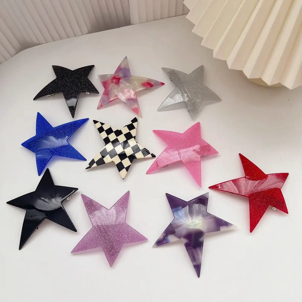 Large Star Shape Hair Clips Spring Clip Barrettes Women Girl Hair pin Hair Accessories