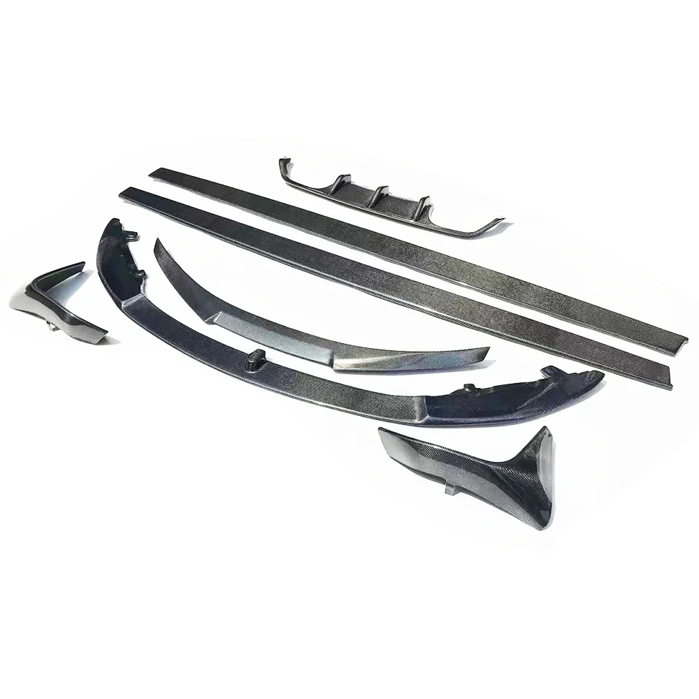 Carbon Fiber Front Bumper Lip Rear Diffuser Spoiler Side Skirt for BMW F80 M3 F82 M4 & F83 Convertible Car Styling Bodykit