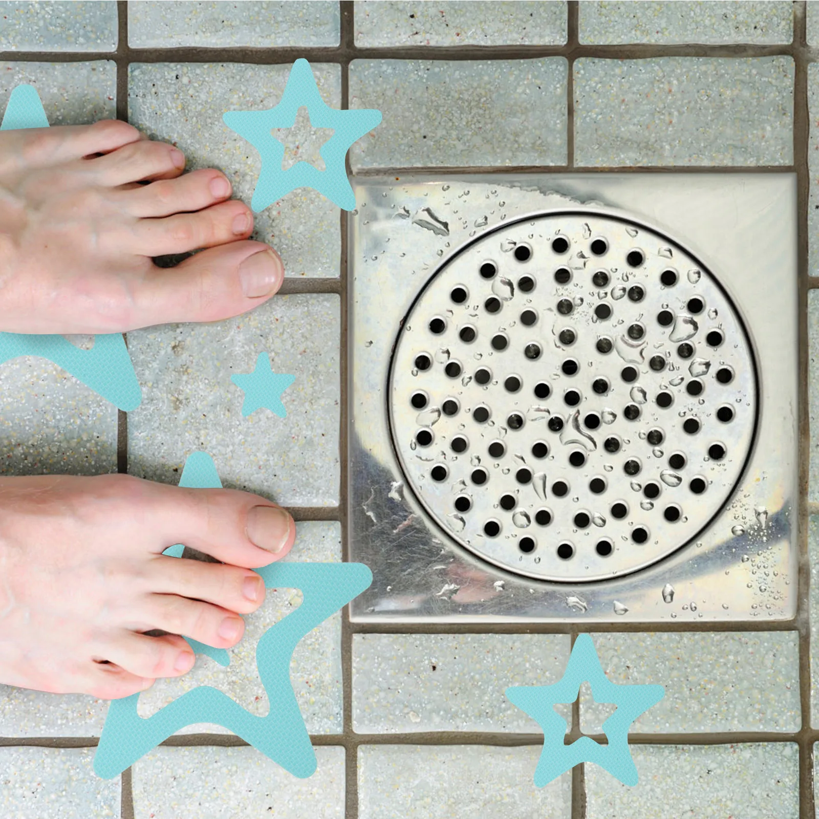 

20 Pcs Bathroom Anti Slip Stickers Floor Non Tub Shower Decals Bathtub Adhesive Waterproof Ground Stickers Bathrooms Non Slip