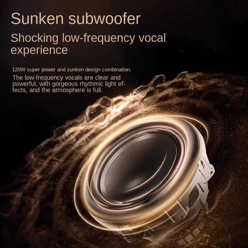 Liuli الجيل الرابع سمّاعات بلوتوث سطح المكتب RGB مضخم صوت لاسلكي محيط الضوء المتكلم