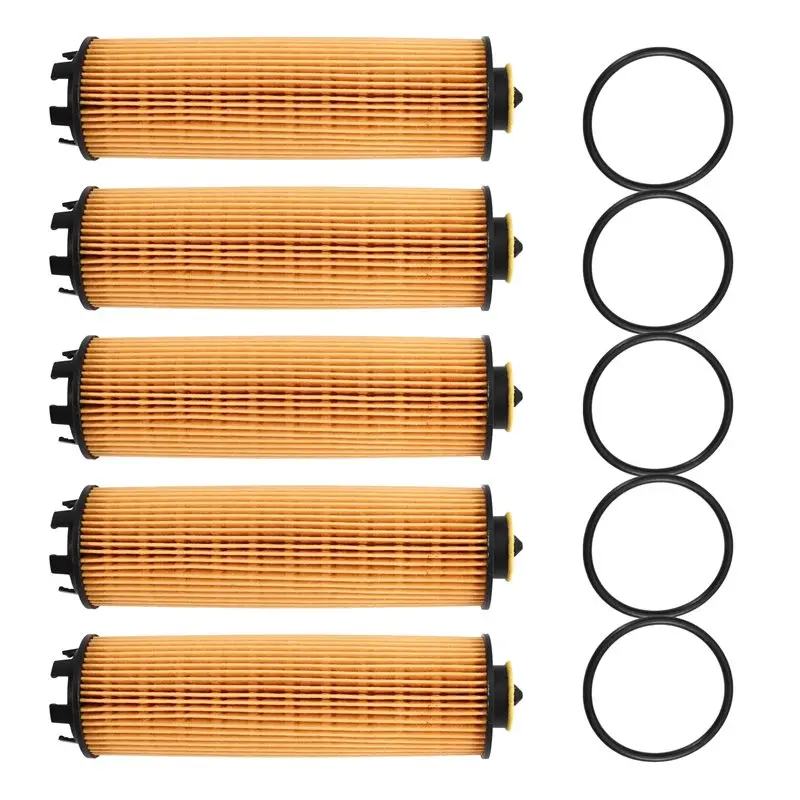 

For Benz Car Oil Filter 5PCS A2561840000 For Models W177 W247 W205 W213 W222 A180 B200 C300d E300de S320 GLA/B/C/E/S EQ SPRINTER