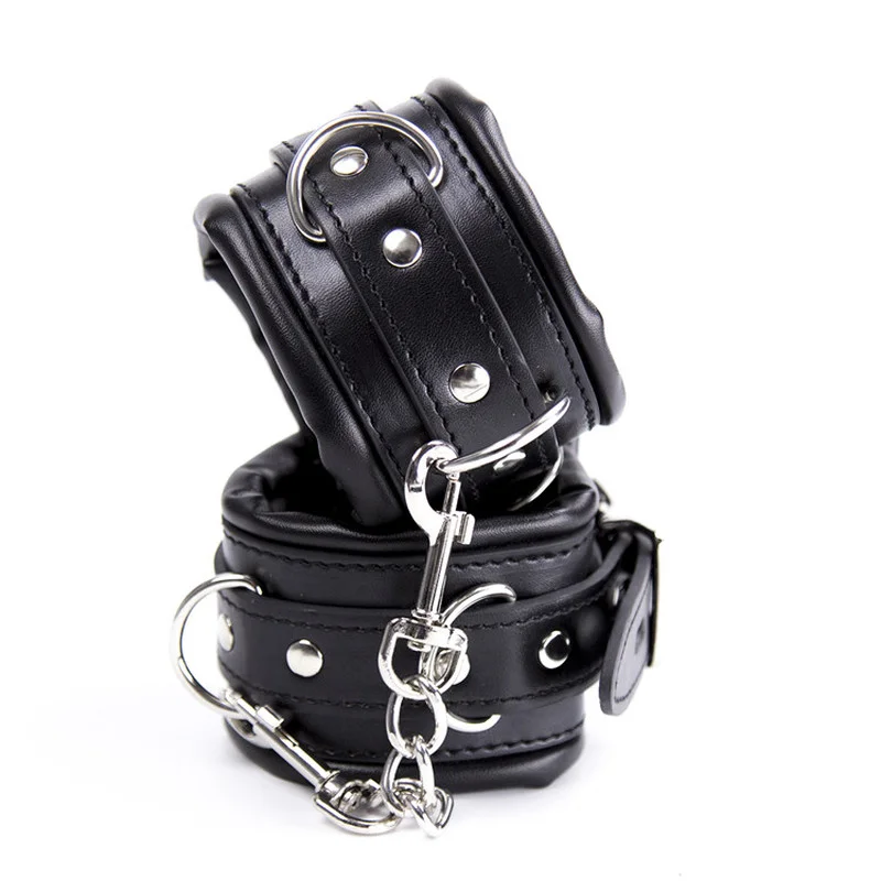 Stainless Steel Adjustable Open Leg Bar Handcuffs Ankle Cuffs  Bondage Set Sex Slave Restraints Dog Collar Sex Toys BDSM