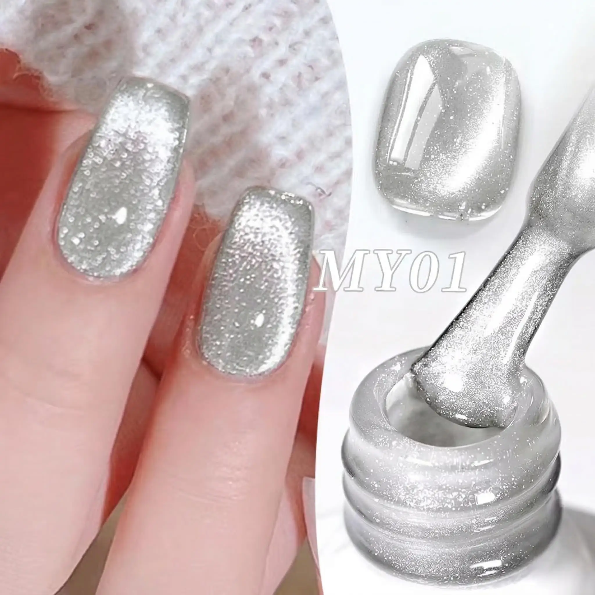 Hassleless 15ml Hydrating Cat Eye Gel Nail Polish with Super Shine, Semi-Permanent, Removable UV Gel Polish