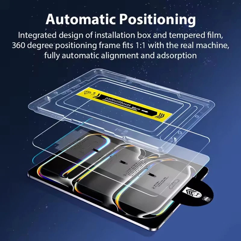 

Auto Alignment Kit Tempered Glass For Samsung Galaxy Tab S10 Ultra 2024 14.6 S8 S7 A9Plus 12.4 S10+ S9 FE Plus Screen Protector