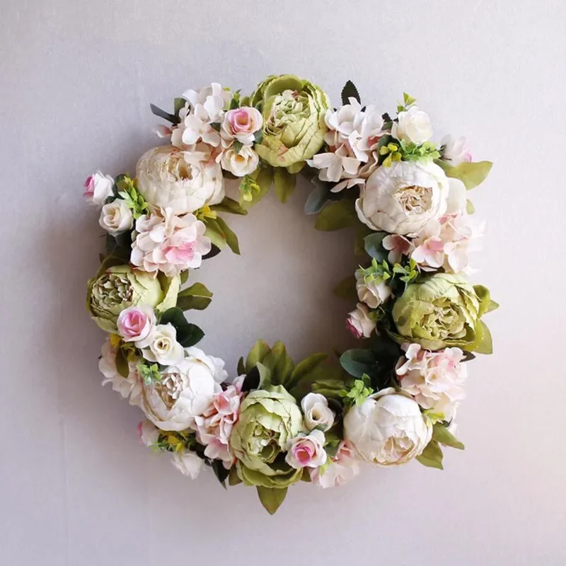 

Artificial Flower Arrangement Garlands Home Wedding Decoration Peony Wreaths Silk Flowers Wreath Garland Party Event Decor Props