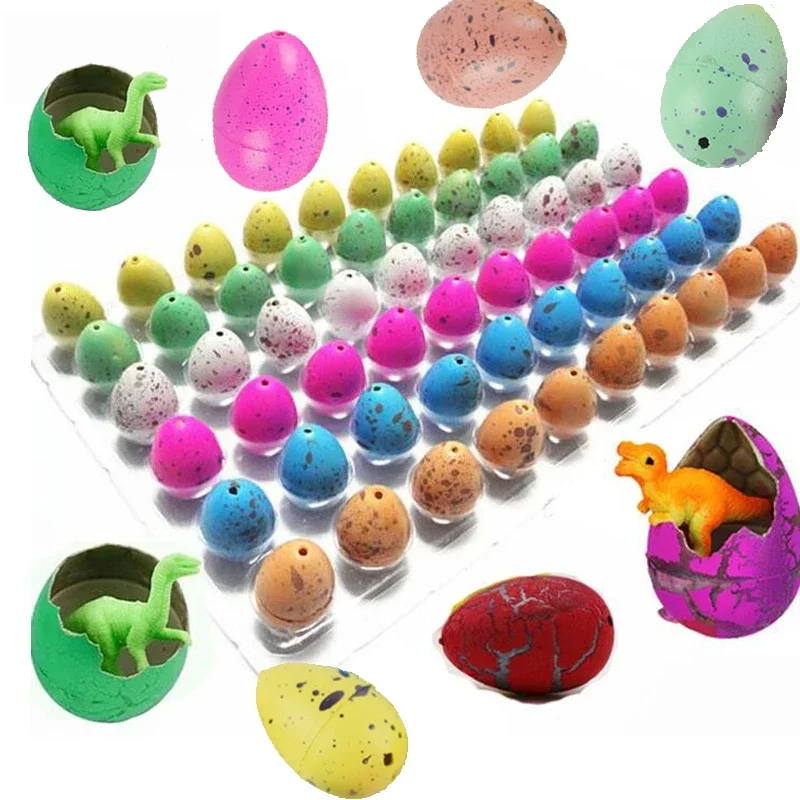 

12 Pcs/Lot Cute Magic Hatching Growing Animal Dinosaur Egg Children's Educational Toys, Party Favors, Class Treasure Box Prizes