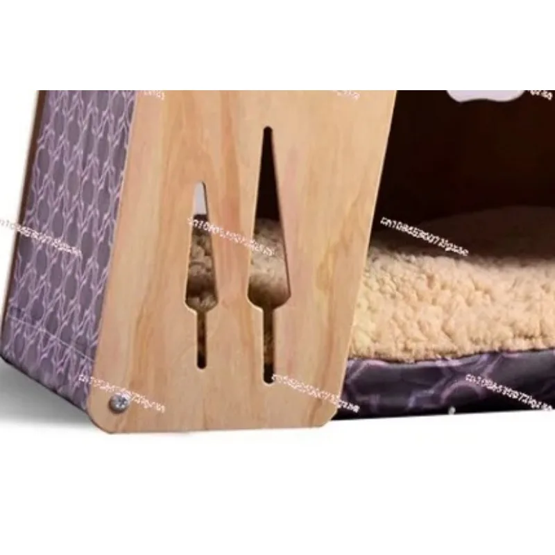 

Internet celebrity cat kennel kennel four seasons universal delivery room ventilation environmental protection solid wood