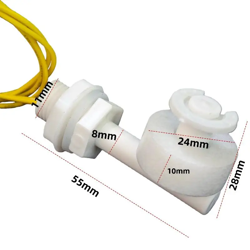 1Pcs Right Angle Flow Measuring Instruments Tools Fish Tank Sensor Switch DC 220V Liquid Water Level Sensor Float Switch