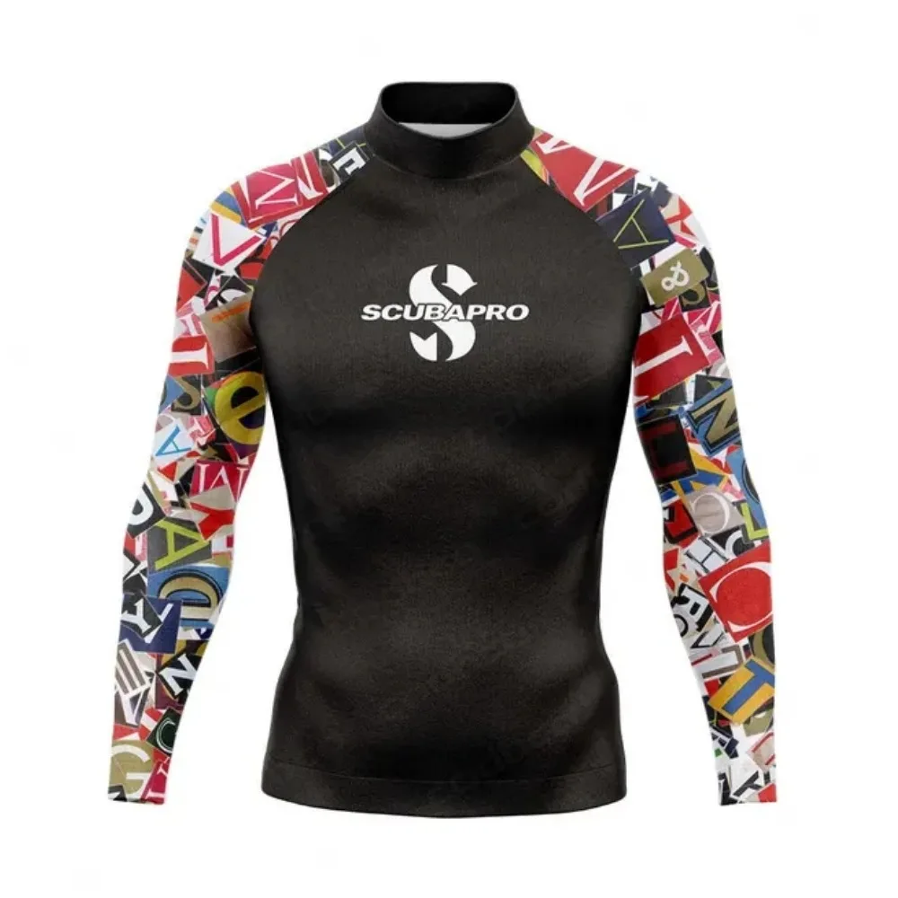SCUBAPRO Men's UPF 50+ Swim Shirt: Quick Dry Long Sleeve Rash Guard for Surfing - Sun Protection Ocean Dive Top