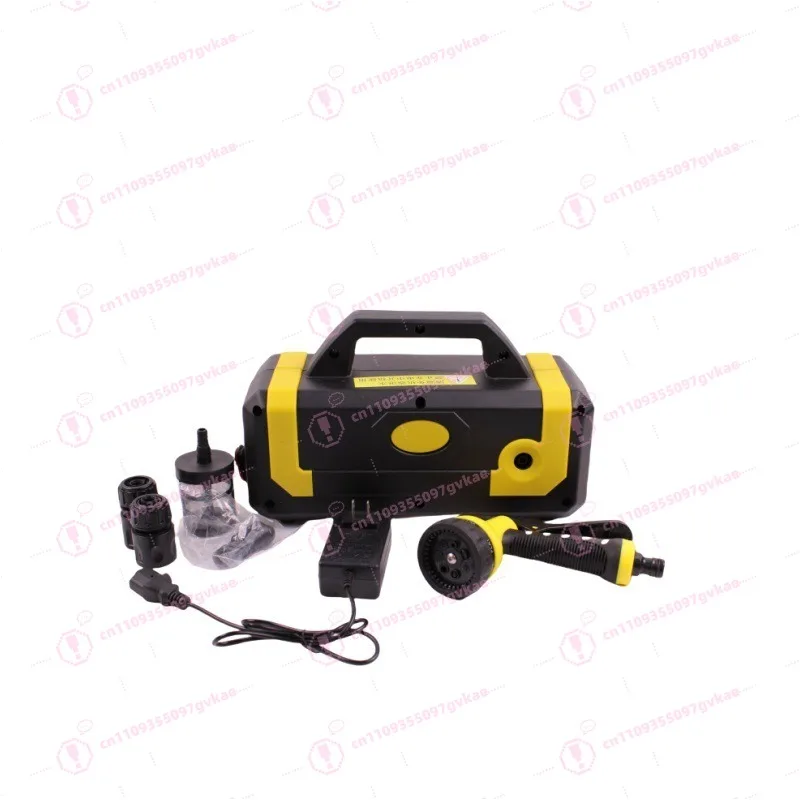 Portable Cordless Pressure Washer Rechargeable High Power Car Washing Machine Multifunctional Cleaning Tool for Auto Home Garden