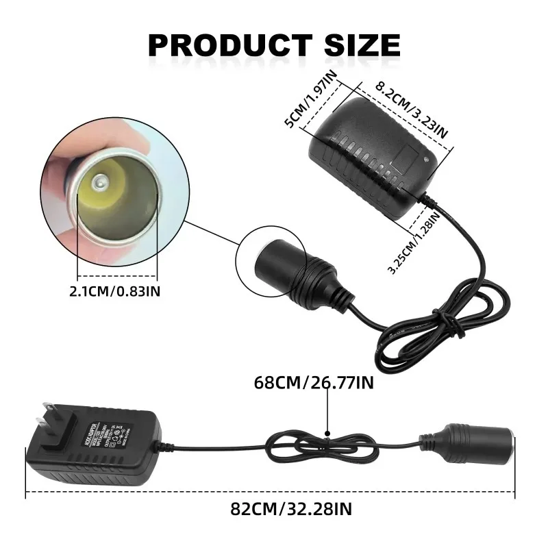 التيار المتناوب 110 فولت/220 فولت تيار مستمر 12 فولت 2A لسيارة ولاعة السجائر مقبس مهايئ الطاقة 220 فولت إلى 12 فولت فولت شاحن محول أجزاء المنزل الولايات المتحدة/الاتحاد الأوروبي/المملكة المتحدة/الاتحاد الأفريقي