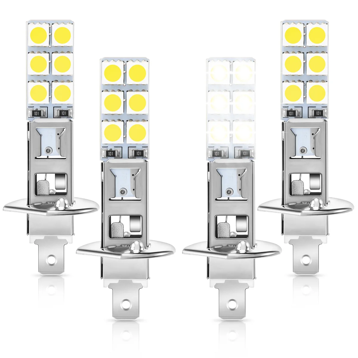 Kit lampadine per fari a LED H1 6000K Super White 80W da 4 pezzi