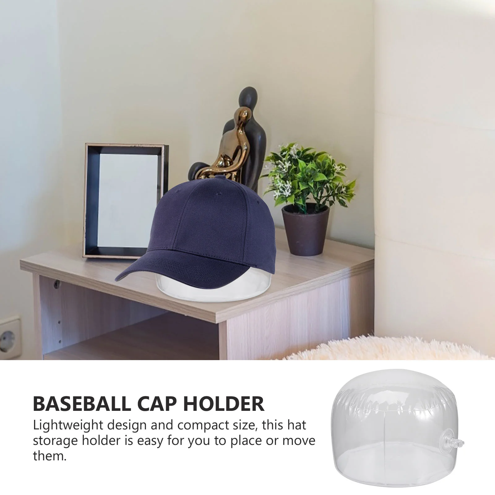 Inflatable Hat Holder Travel Caps Holders Dome Stand Baseball Bottle Portable Display Pvc Storage Plastic Rack Show