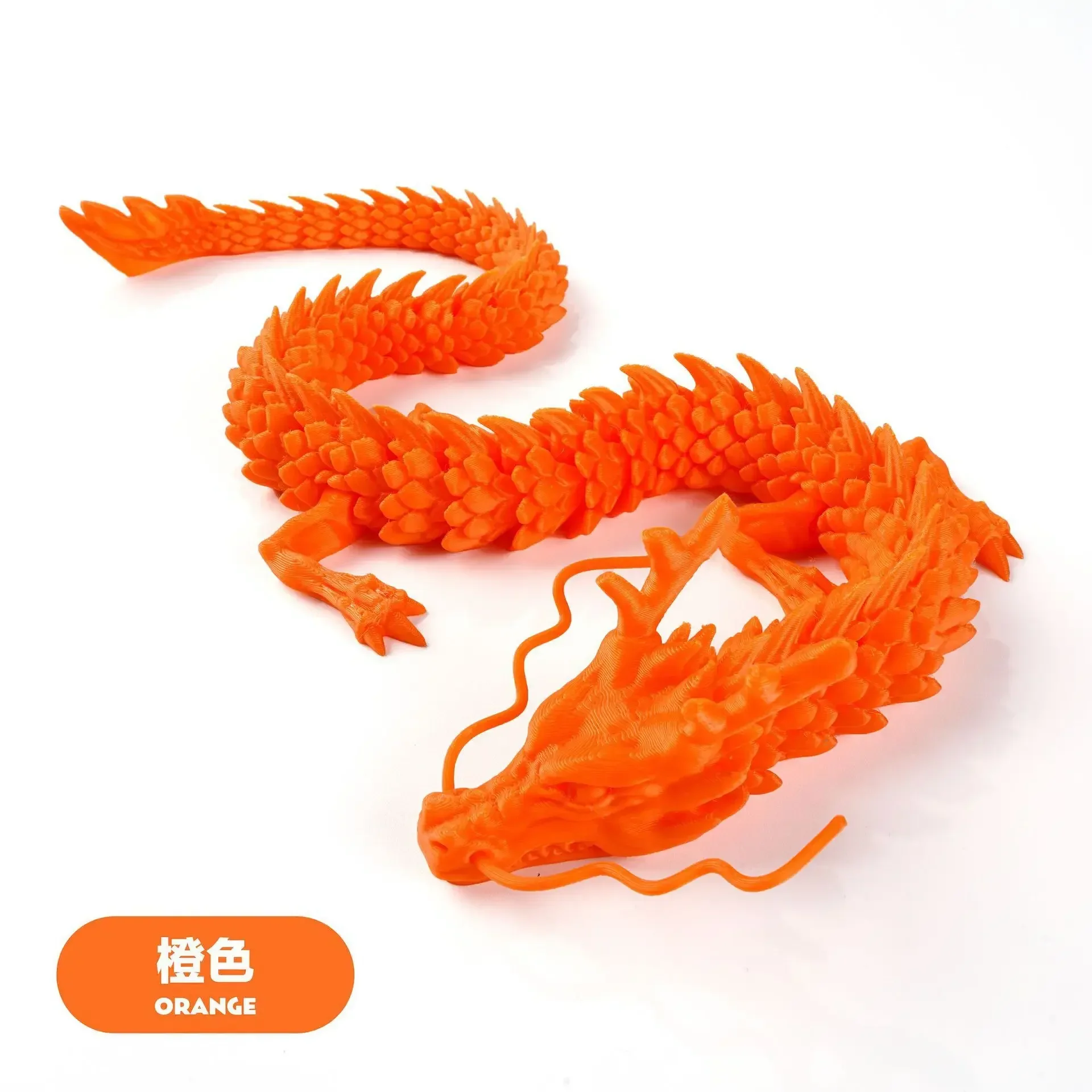 3D-Gedruckte Verbundene Drachen-Figuren 30cm, Bewegliche Cartoon-Ornamente, Kreative Drachen-Pflanzen, Felsenlandschaft, Aquarium-Dekoration