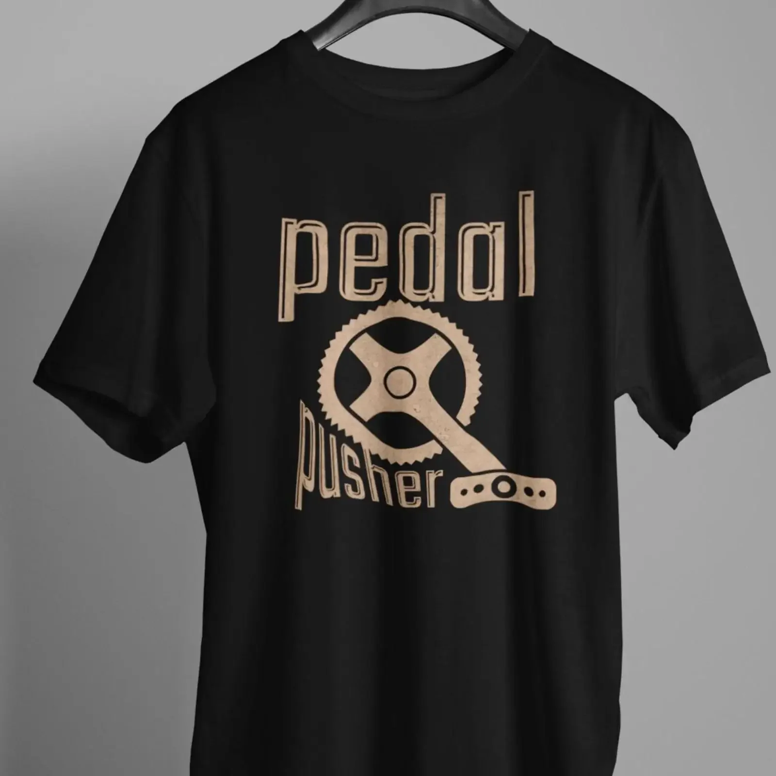 Pedal Pusher Cycling T Shirt Bike Lover  vintage Washed Unisex Stylish Breathable fashion Slightly Casual streetwear Versatile