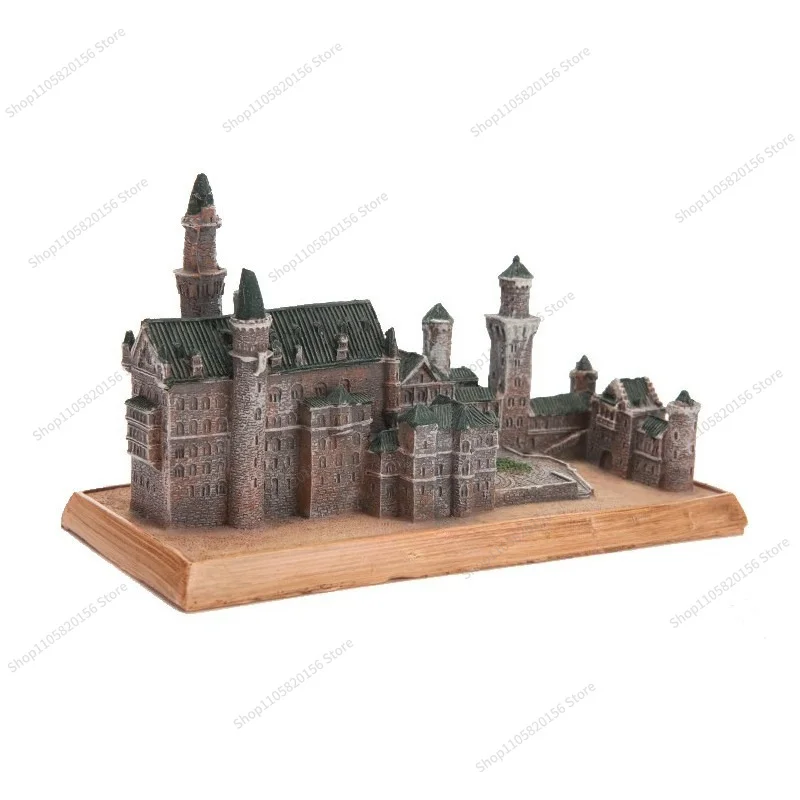 Resin Crafts Home Ornament Germany Neuschwanstein Castle Creative Architectural Model Ornament Tourist Souvenir