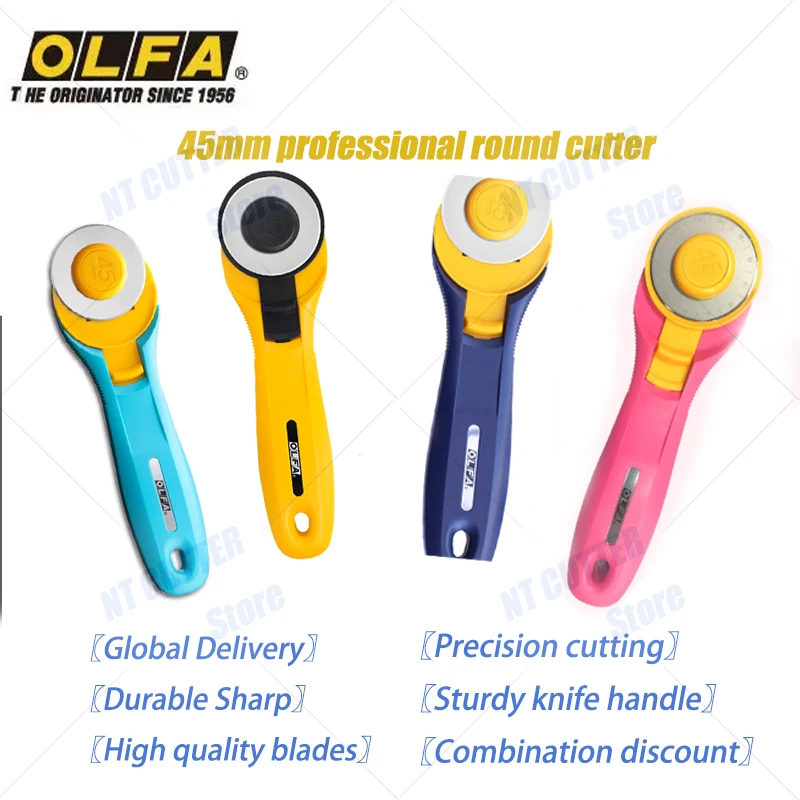 Japanese original OLFA RTY-2C rotary roller art knife 45mm roller cutter RTY-2C/PIK sewing roller cutter fabric cutting slingshot circular blade