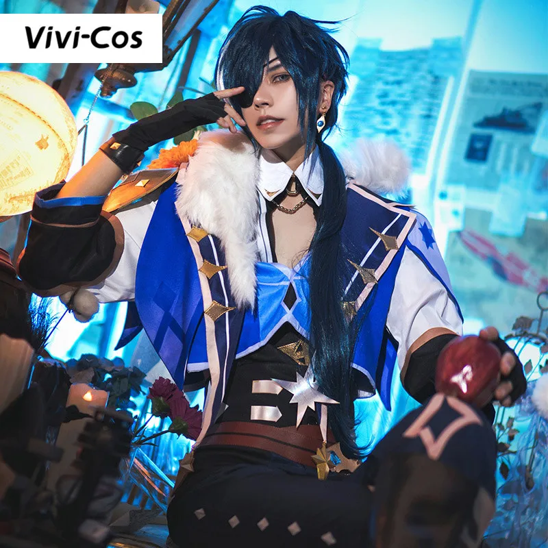 Vivi-Cos Game Genshin Impact Kaeya Alberich Gorgeous Cool Cosplay Men's Costume Halloween Party Role Play New XS-3XL