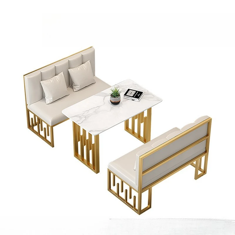 

Nordic Hotel Western Restaurant and Milk Tea Shop Leisure Area Sofa Dining Table and Chair Group