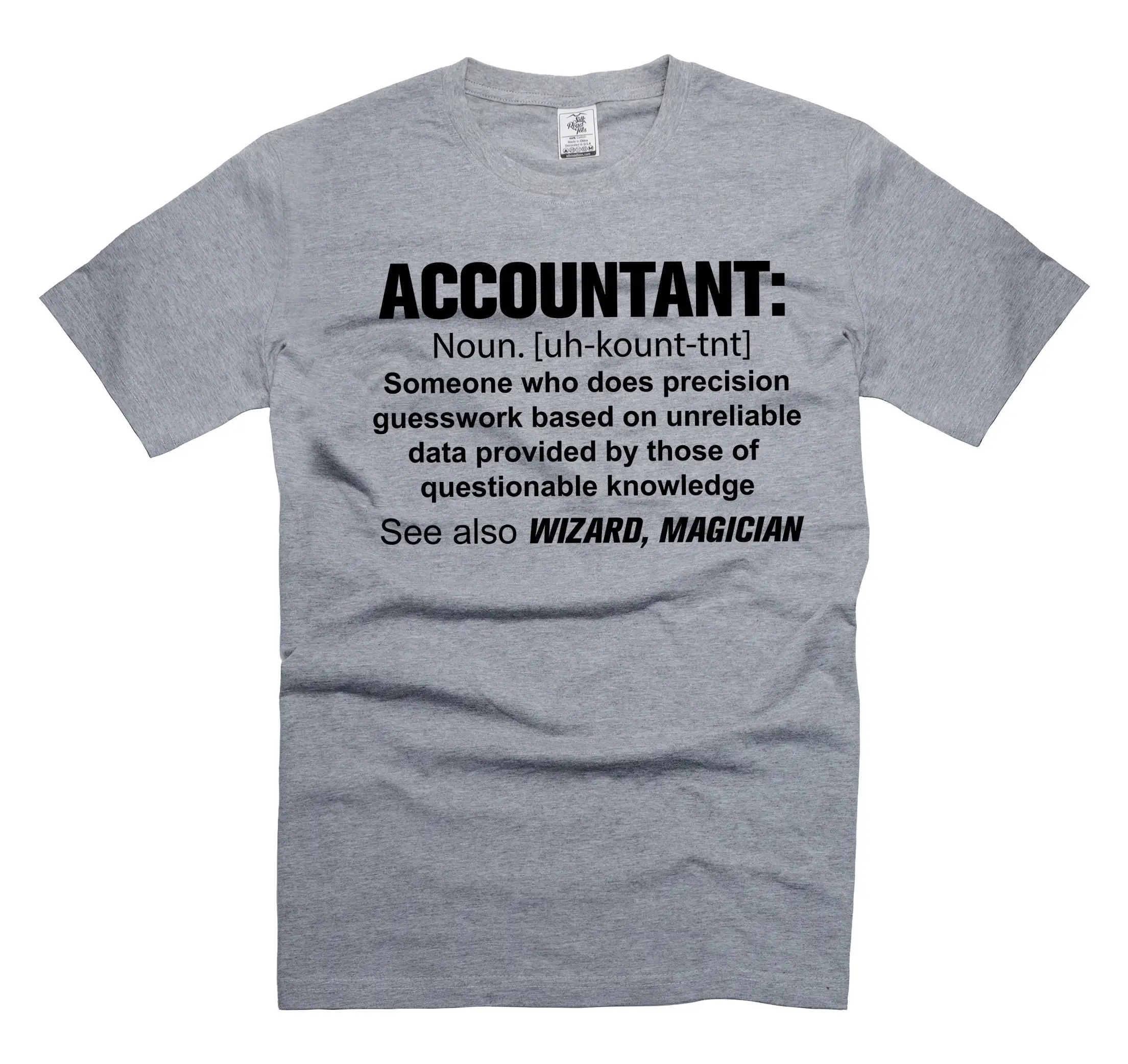 Mens Accountant T Shirt Definition Funny S Cpa Tax Accounting