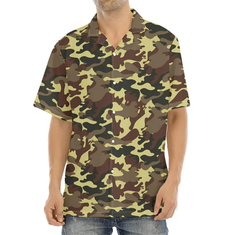 

Vintage Camouflage Patterns 3D Printed Shirts Camo Styles Graphic Short Shirts For Men Kid Cool Streetwear Shirts & Blouses Tops