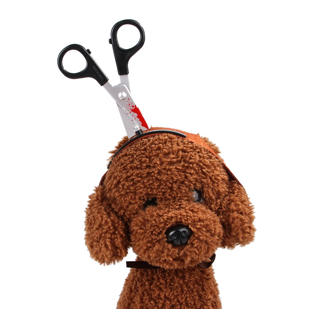 

Party Dog Cosplay Accessory Halloween Costume Scissor Design Soft Comfortable Puppy For Christmas Masquerade Parade