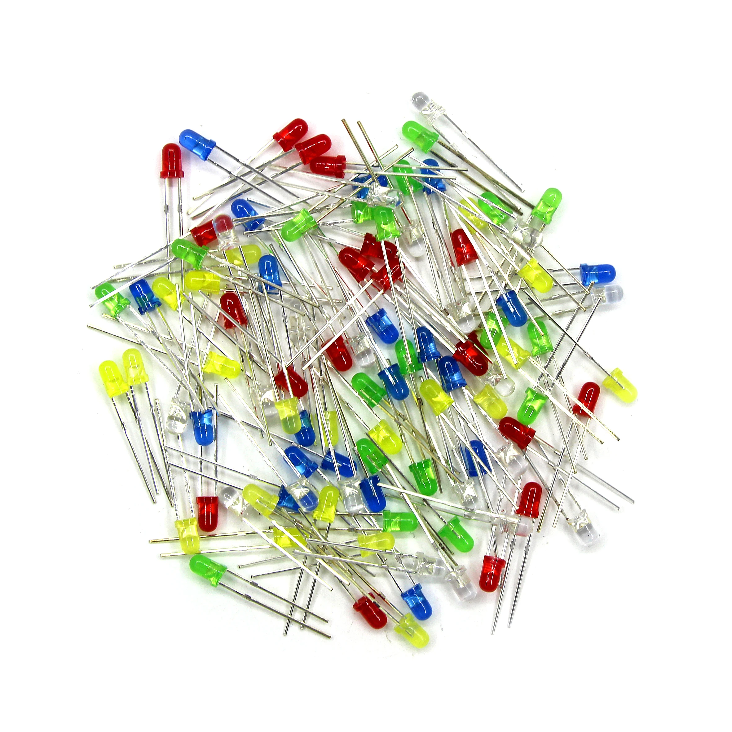 Color Diode Universal 3mm/5 mm LED Light Fittings Red Green Blue Yellow White DIY LED Diode Set Box