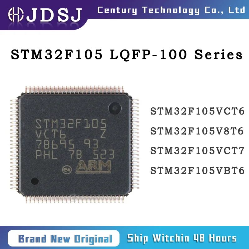 

5PCS STM32F105VCT6 STM32F105V8T6 STM32F105VCT7 STM32F105VBT6 LQFP-100 Brand New Original Chip