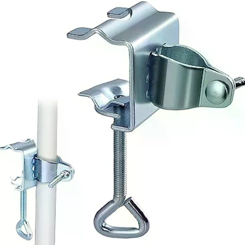 Courtyard Umbrella Stand Clamp Heavy Duty Metal Umbrella Holder Ajustable Outdoor Umbrella Base And Mount Chair Clamp 1Pc