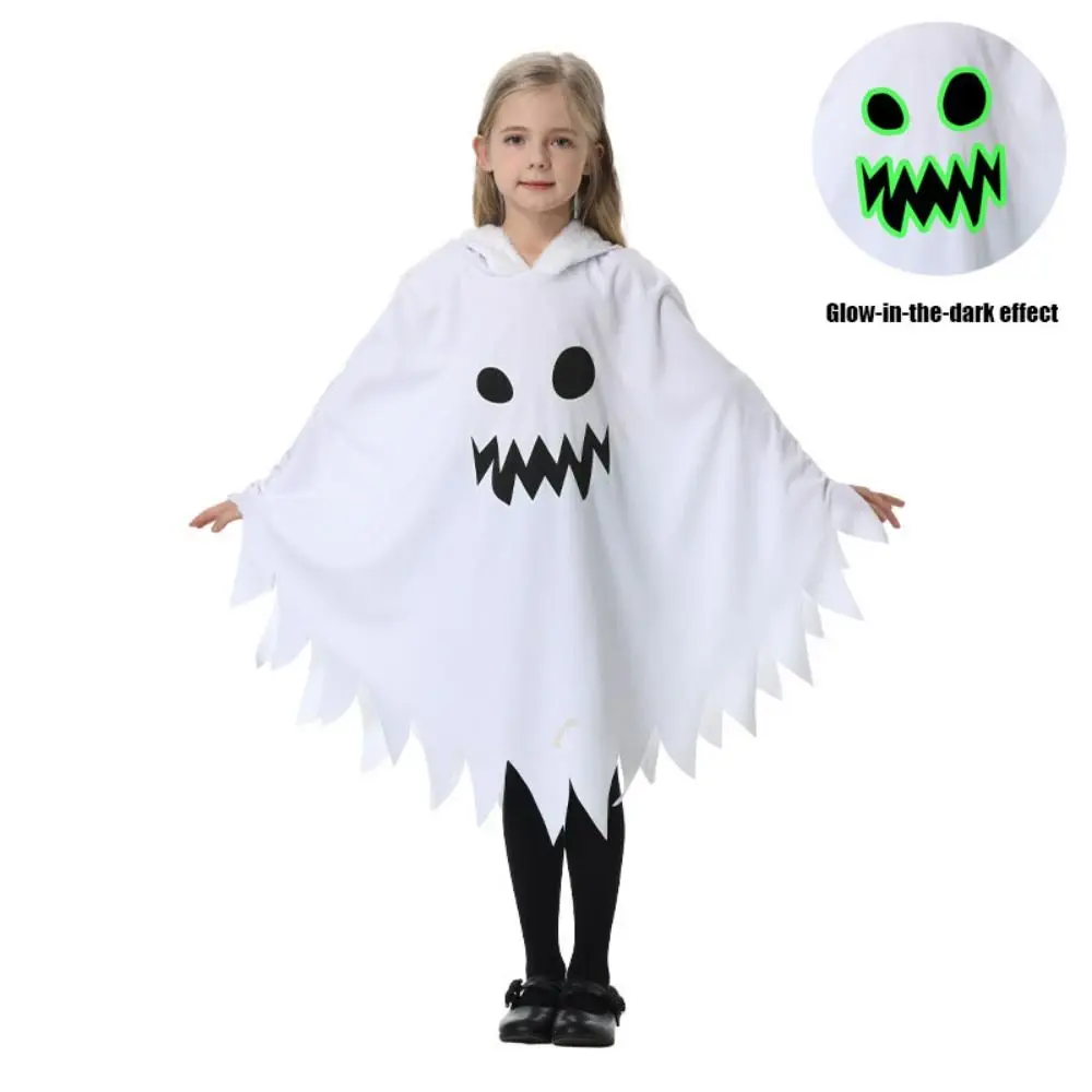 Clothing Prop Glow-in-the-dark ghost cape Party Cloak Multiple sizes Children's Halloween costume Loose Fun interaction