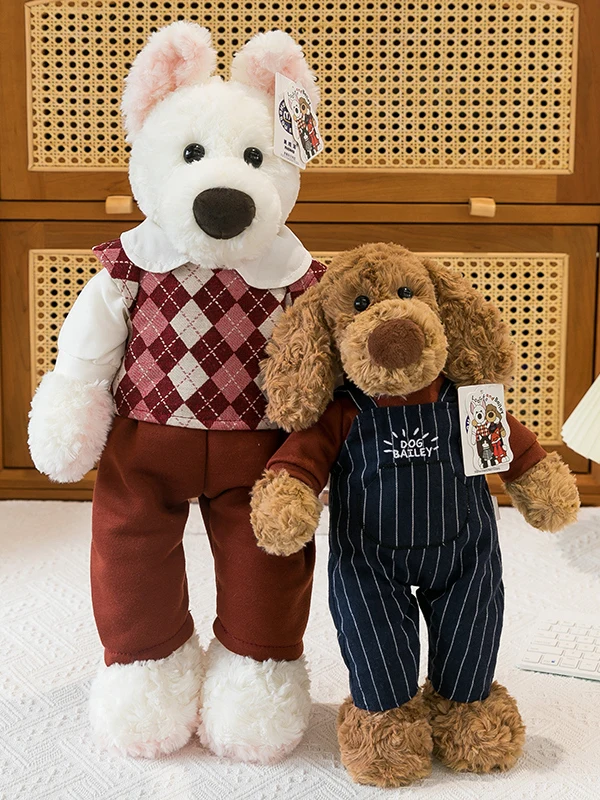 

Plu Dog Dolls Children's Toy Girl's Birthday Gift Soft Stuffed Animal Carrng Strap Fabric Dolls for Ages 3 And up