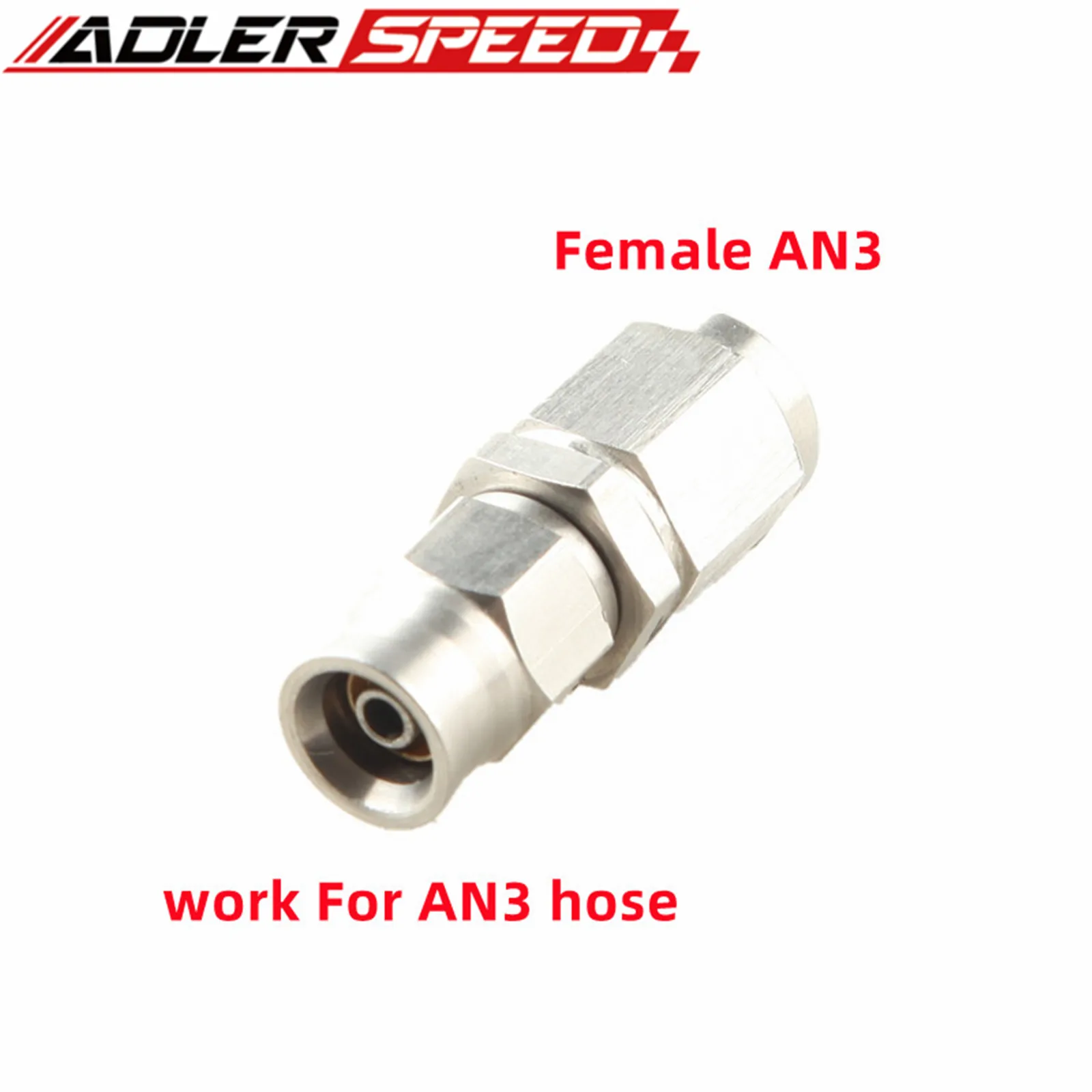 Stainless Steel -3 AN AN3 Straight Female Hose End Fitting